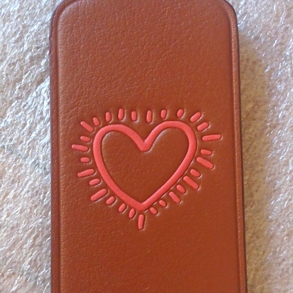 NWT Coach x Keith Haring Heart Key Fob Hang Tag Bag Charm - Picture 2 of 5